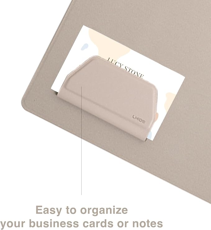 LHiDS Creative Magnetic Business Portfolio Lite Resume Padfolio Organizer with Clipboard, Paper Clip, Writing Pad, Pen/Card Holder, Magnetic Closure for Work, School and More (Apricot, A4/Letter)
