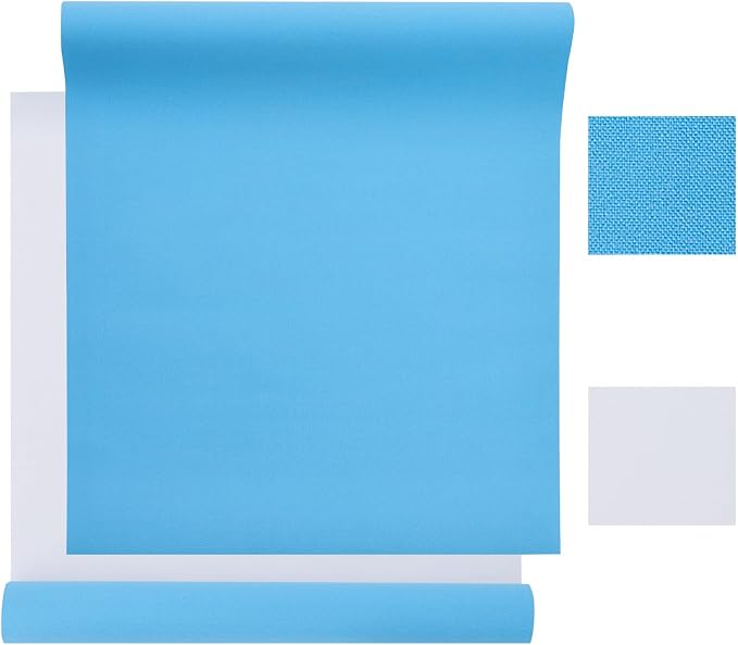 Book Cloth,17x55”,bookcloth,Cloth Book Cover,Fabric Book Cover, Fabric Surface and Paper Backed,Book Binding Cloth,Book Cloth for Book Binding,Bookbinding Supplies (Lake Blue,17in x 55in)