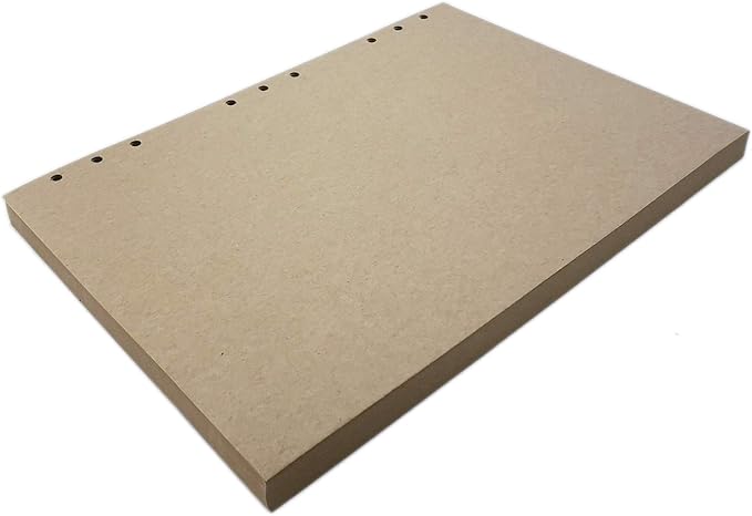 Zelten Refills/Loose Leaves for B5 Cover Ring Binder/Personal Organizer/Planner(B5 9 Holes, Brown Refill)