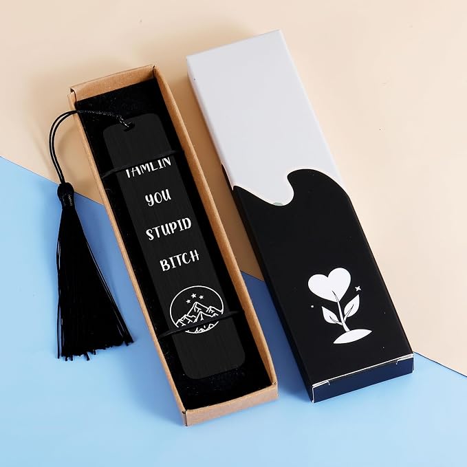 Dark Romance Merch, A Court of Thorns and Roses Merch, Funny Bookmark for Reading Women Christmas Birthday Gifts Tamlin You Stupid Bitch Bookmark Book Lover Gifts for Women