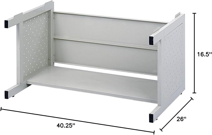 Safco Products 4969LG Facil Steel Flat File, 5 Drawer Metal Cabinet, Small (Optional Base Sold Separately), Light Gray