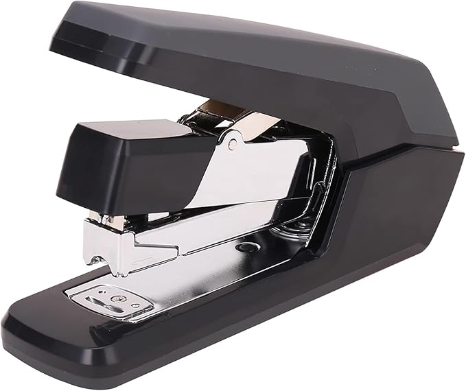 Liudan Stapler Stapler Heavy Duty Handheld Stapler Effortless Paper Stapler 50 Sheets School Office Supply Staples Office Stapler (Color : 50 Sheets Black)