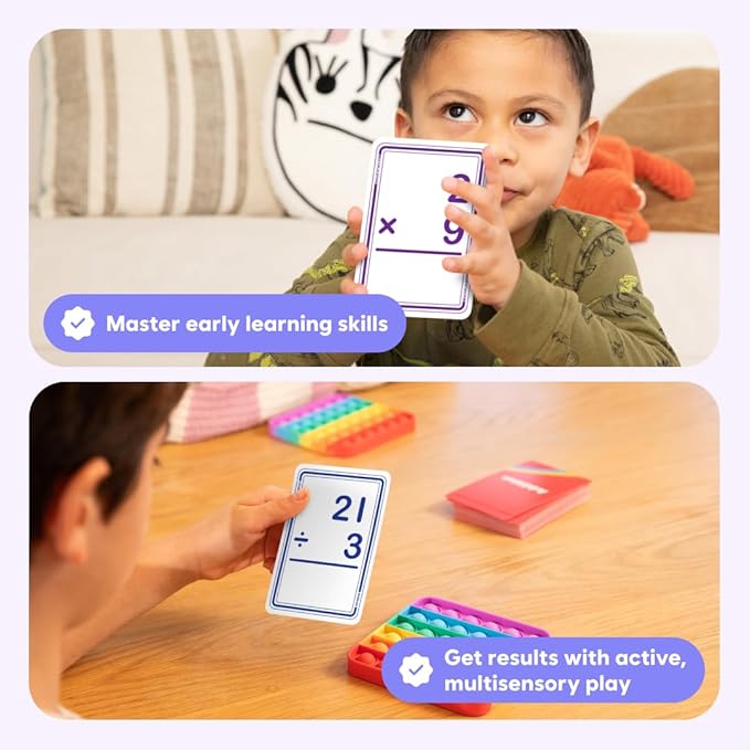 The Fidget Game 179 Multiplication Flash Cards Game Set All Facts 0-12 for Kids in 2nd, 3rd and 4th Grade Classroom or Homeschool - Math Skills and Practice