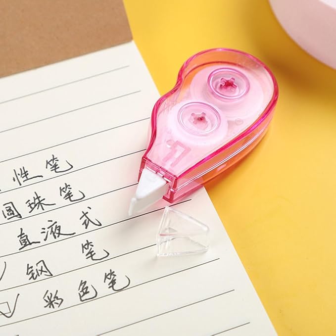 TEHAUX 6pcs Correction Tape, Correction Tape Quick Dry Easy To Use Applicator for Instant Corrections Correct Wrong Writing for School Office Back to School Supplies