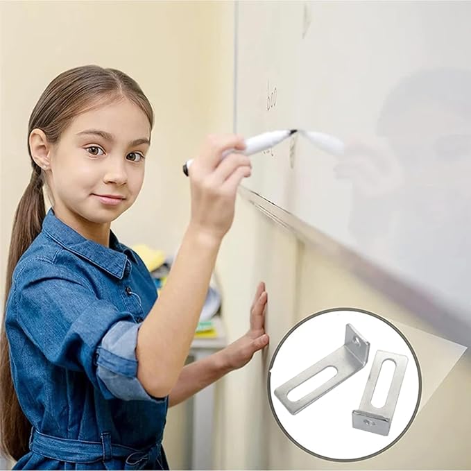 10PCS Whiteboard Hanging Kit M4 with Threaded Mounting Bracket and Screws for Hanging Whiteboards On The Wall and School Office Supplies