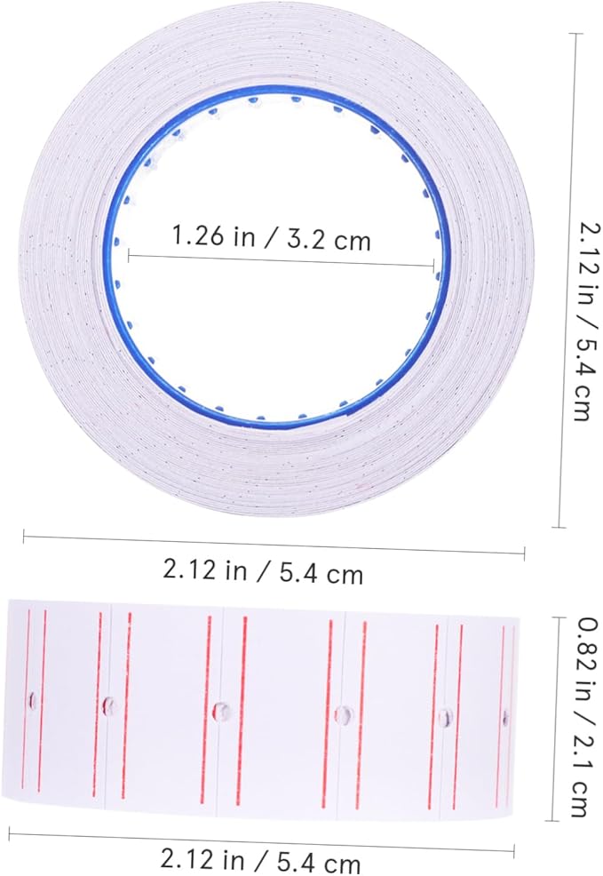 Gadpiparty 10rolls Self-Adhesive Price Label Paper Stickers for Small Business Efficiency