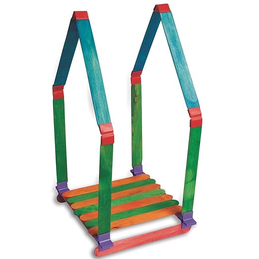 S&S Worldwide Craft Stick Connectors. Set of 380 Plastic connectors. Great Addition to Any STEM Program or Makerspace Area.