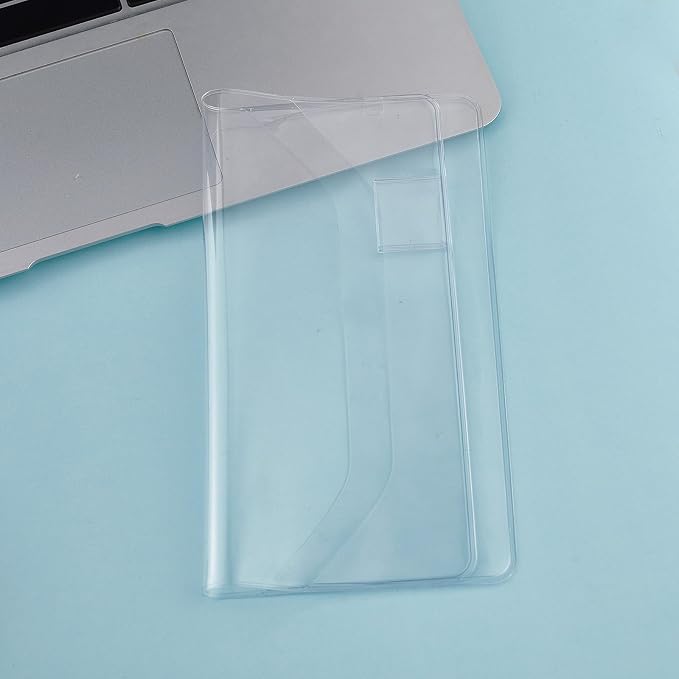 Hoboni/chi Weeks Planner Cover Protector. PVC Clear Plastic Book Cover, Clear Cover for Weekly Accessories.Water-Repellent Book Covers 7.68 x 3.8 inches