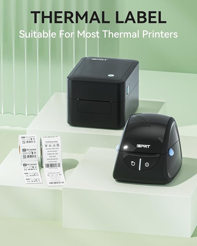 iDPRT 1.57' 1.18' Multi-Purpose Direct Thermal Labels (40mm30mm), Self-Adhesive Thermal Sticker for Address/Barcode/Mailing, Compatible with iDPRT SP310/SP320, Rollo, Zebra, Phomemo, etc, 800pcs