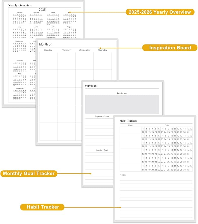 Academic Planner for 2026-2027 or Anytime – 8.5" x 11" Undated Weekly Student Planner For Homeschool, High School, College & Nursing Students, 200 Pages, Green Leaf