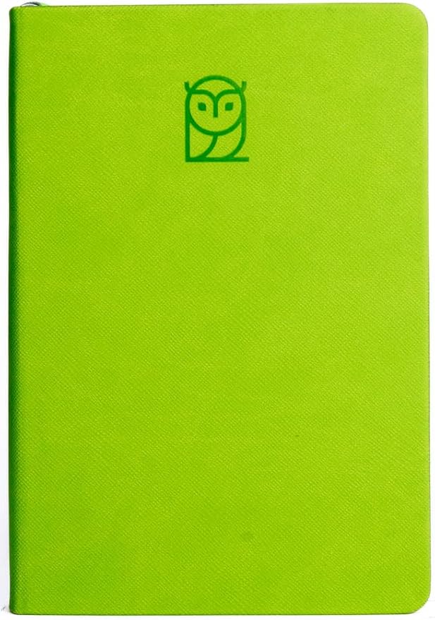 Wyze Planner Undated Daily Planner – 6-Month A5 Productivity Organizer with Full Page Per Day, Hourly Schedule, Goal Setting, Habit Tracker, Weekly & Monthly Pages – Hardcover Time Management Notebook (Lime Green)