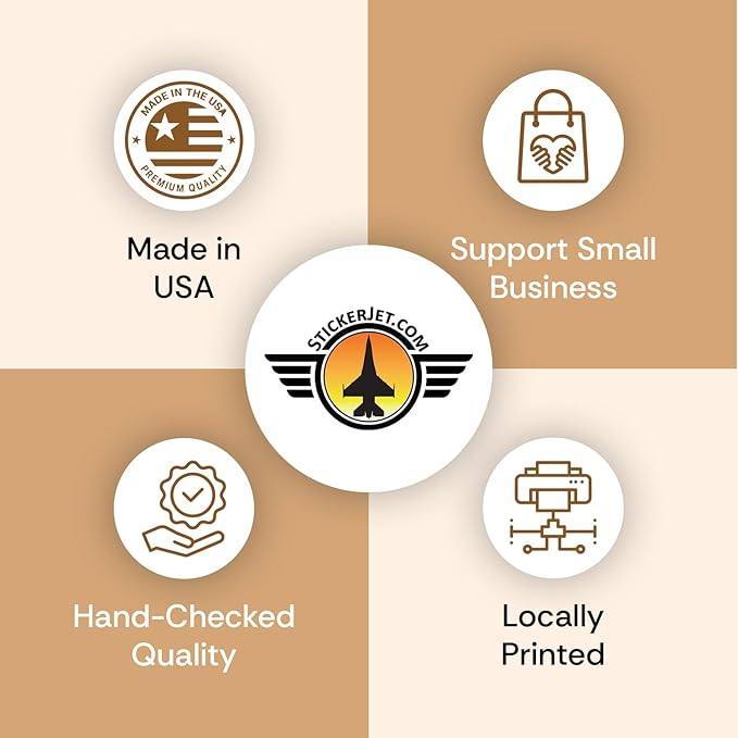 StickerJet Caution When Opening with Sharp Edges – Warehouse Receiving Labels – 3"x5" Rectangle Labels – 500 Qty/Roll – Paper, Easy Peel and Stick, Strong Adhesive, No Residue, Made in USA