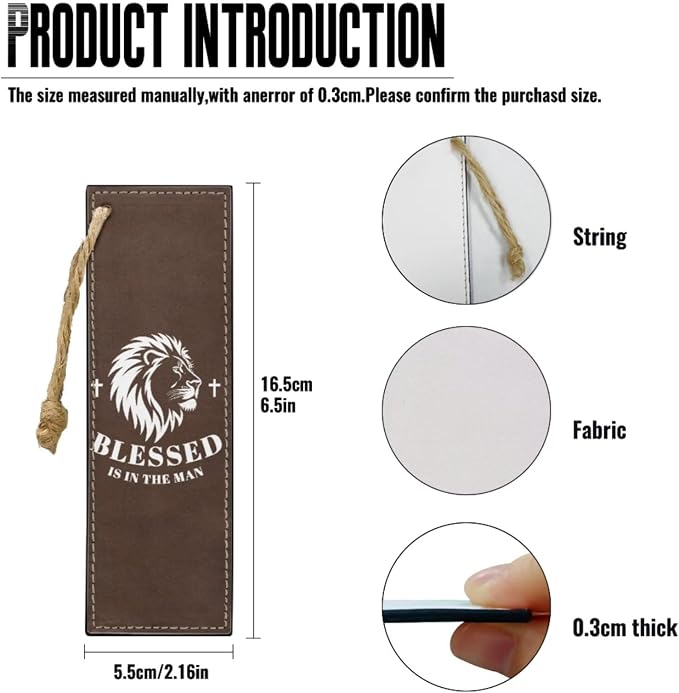 Retro Religious Style Lion Bible Case with Bookmark Waterproof Bible Cover Case for Women Lightweight Bible Bag with Handle Pockets Church Book Bag Brown