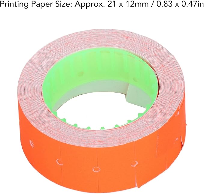 Pricing Labels, 30 Rolls 15000 Price Gun Labels for Mx-5500 M5500 White Price Marker Stickers Label Paper Tag Labels 21x12mm(Red)
