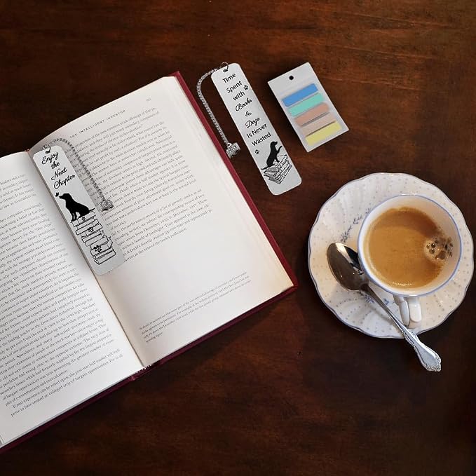 Dog Bookmark Gift for Women, Dog Mom Gifts for Women for Men for Dog Lovers Metals Book Pacge Markers for Kids Funny Dog Gifts