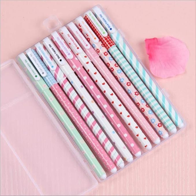sencoo 10 pack Cute Colorful Journal Pen Multi Colors Colorful Gel Ink Pens 0.5mm MultiColored Roller Ball Fine Point Pens for Bullet Journal Planner Writing Notes Office School Supplies