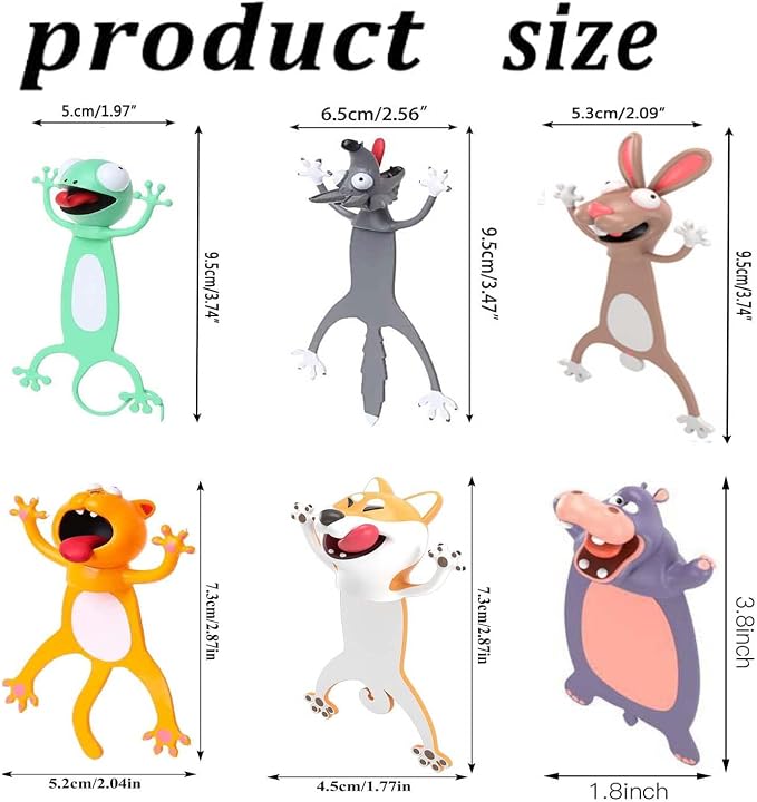 3D Cartoon Animal Book Mark, Rabbit