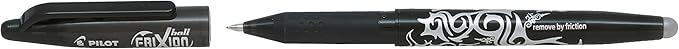 Pilot Frixion Erasable Rollerball 0.7 mm Tip - Black/Red/Blue, Pack of 3