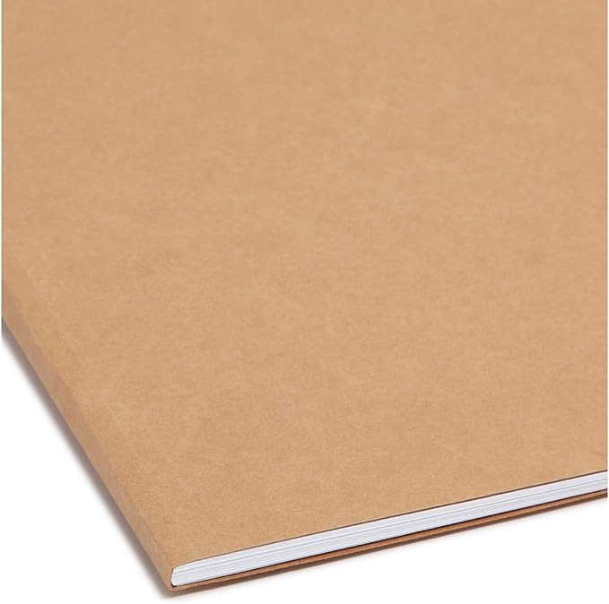 Smead Fastener File Folder, 2 Fasteners, Reinforced Straight-Cut Tab, Legal Size, Kraft, 50 Per Box (19813)