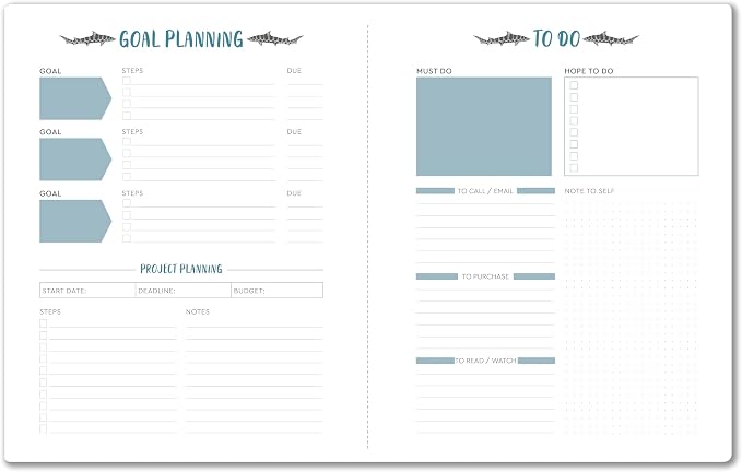 High Note 2027 Monthly Planner, 17-Month Planner: August 2026 – December 2027, 7.75" x 9.75", Orders of the Animals with Flexible Cover, Gold Foil, Project & Goal Planning Pages