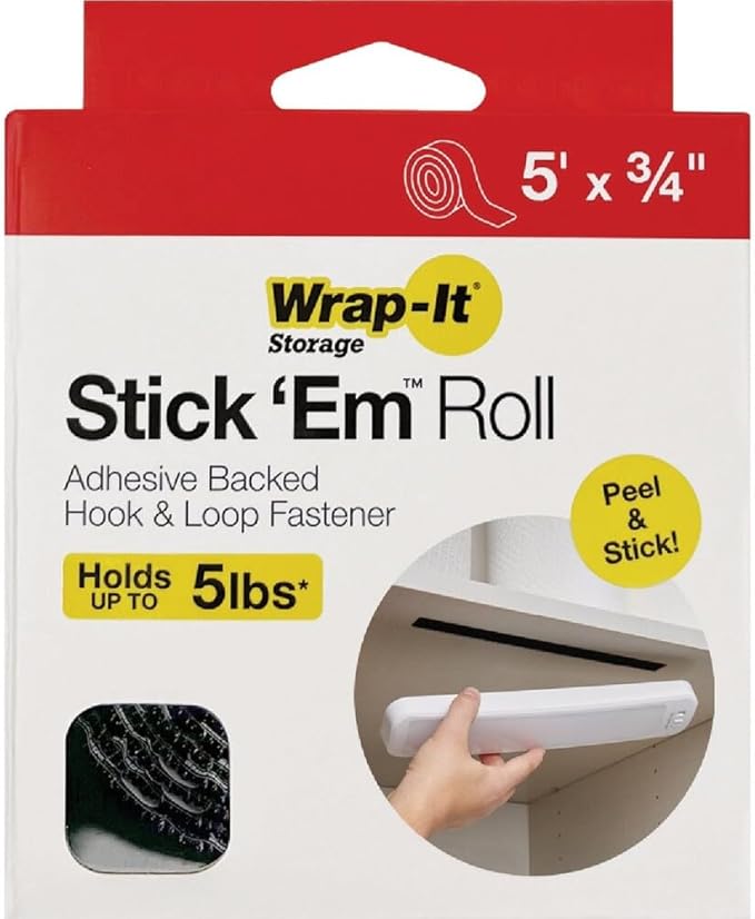 Adhesive Roll - 5' x 0.75" by Wrap-It Storage