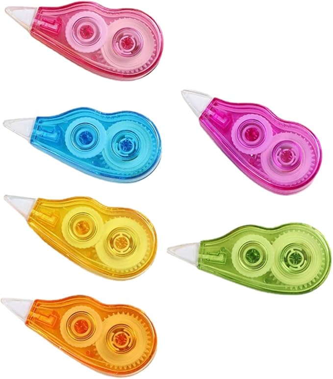 Milisten Highlighter Correction Tape Correction Belt Stationery for Boys and Girls Random