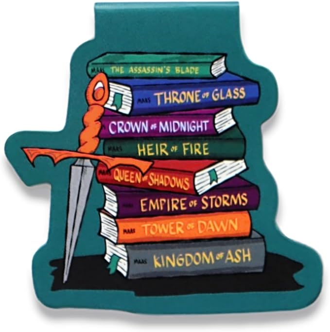 Conquest Journals Throne of Glass Magnetic Bookmark Set, 4-Pack Bookmarks, Bookish Page Clips with Magnets, Fantasy Romance TOG Designs, Gifts for SJM Readers, Officially Licensed Sarah J. Maas Merch
