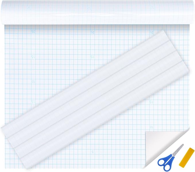 WSICSE 4 Rolls Clear Contact Paper, 17 in x 5 ft Clear Self Adhesive Book Covers Peel and Stick Paper Protector for Books Crafts Textbook Documents Home Decor