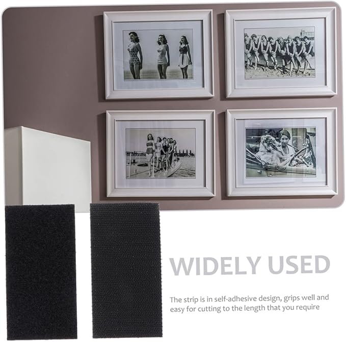 STOBOK 30sets Double-Sided Hook and Loop Adhesive Strips for Home and Office Use Durable and Lightweight Carpet Tapes for Various Surfaces Easy to Install