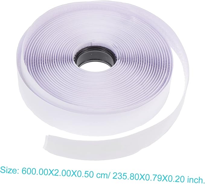 Homoyoyo 2rolls Self-Adhesive Cable Strips Durable Hook and Loop Fastener for Organizing Cords and Items Versatile Use Various Surfaces