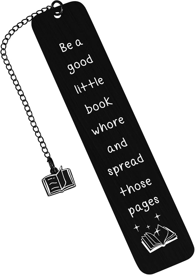 Smutty Bookmarks for Women Smutty Book Lover Gifts for Women Book Lovers Bookworm Bookish Nerd Reading List Bookmark Be a Good Little Book Whore Bookmark Christmas Birthday Book Club Gifts