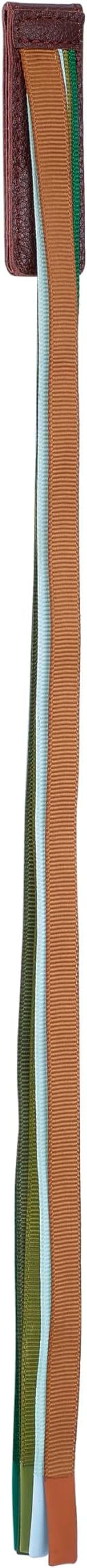 Superior Essentials Magnetic Bible Bookmark - Genuine Leather, Attachable Bible Ribbon Bookmarks for Book Lovers with 5 Colorful Strings (Forest, 1PC)