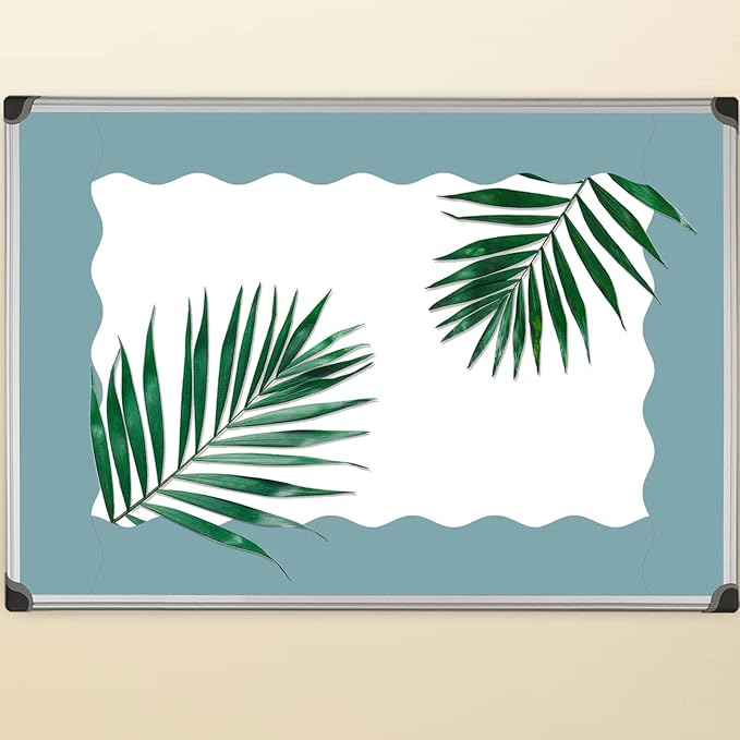 Fancy Land Calming Blue Bulletin Board Border Scalloped Border Trim for Classroom 52ft