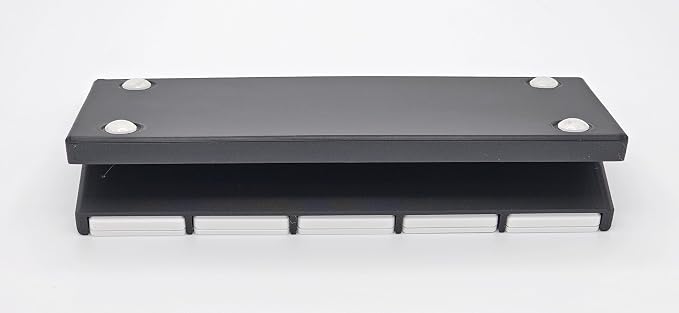 Remote Holder Organizer Pedestal Caddy Compatible with Lutron Pico Remotes, Anti-Slip Feet, Holds 5 Remotes, Black, Indoor Use Only