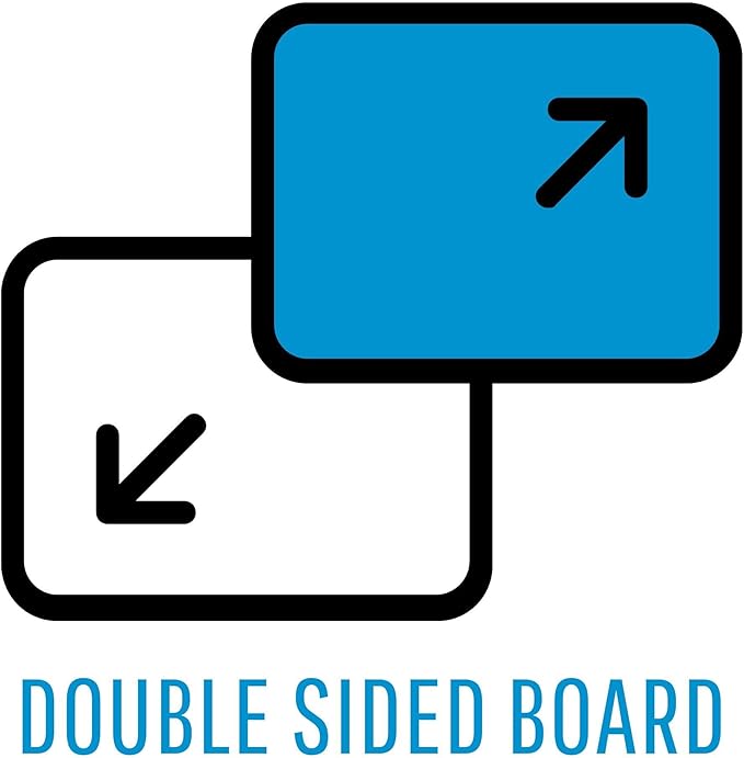 MasterVision Earth Series Double Sided Melamine Dry Erase Board, 100% Recycled Frame, Snap-On Marker Tray, 36" x 48", Aluminum Frame