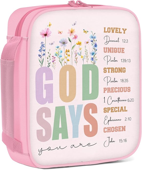 Bible Cover for Women, Bible Holder, Bible Cover With Handles, Bible Carrying Case, Bible Bags With Zipper and Pockets