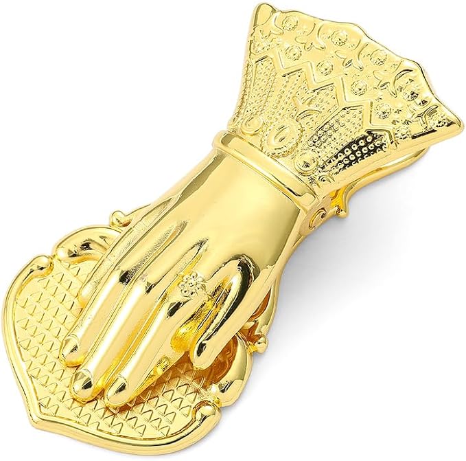 Vintage Hand Clip Metal Bookmark Holder for Woman Teenage Girl- Symbol of Wealth and Good Luck for Noblewoman's Hand, Book Marker, Reading Accessory, Valuable Book Clip (Solid Gold)
