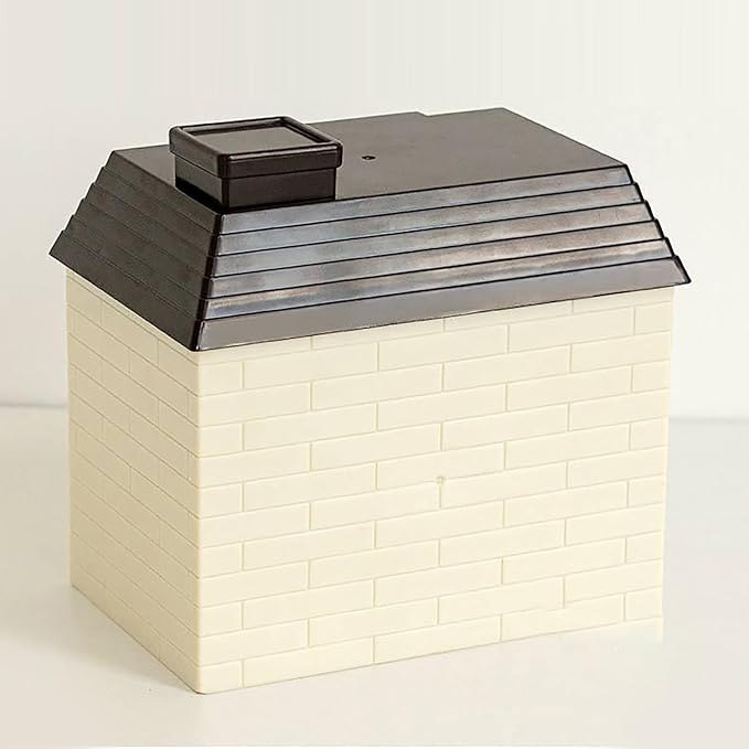 Desk Organizer with Drawers, 3 Drawers Storage Organizer Creative House Shaped Organizer Drawer Type Desktop Storage Box Stationary Organizer for Home Dormitory Office (Coffee Color)