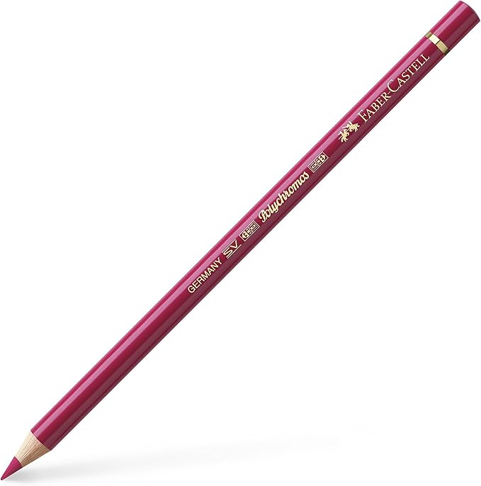 Faber-Castell Polychromos Artists' Single Pencil - Colour 127 Pink Carmine