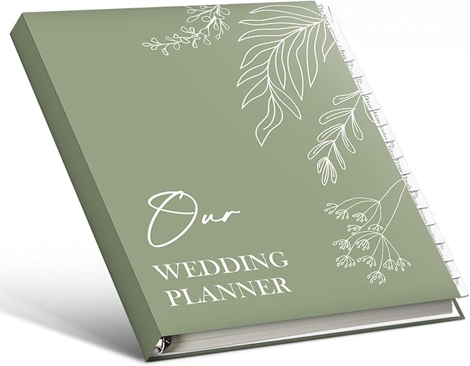 Wedding Planning Book and Organizer for Bride Newly Engaged Couples 222 Pages Bridal Wedding Planner Organizer Notebook with Sticker Checklists & Calendars for Bride To Be