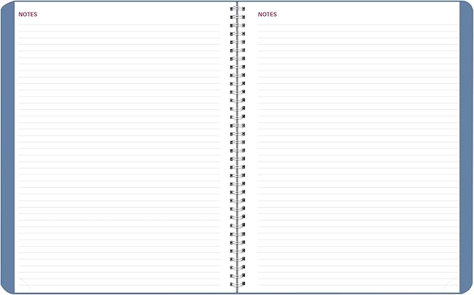 Brownline® 2025 Essential Weekly Planner, Appointment Book, 12 Months, January to December, Twin-Wire Binding, 11" x 8.5", Mountain Blue (CB950G.03-25)