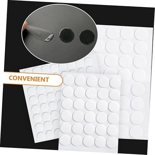 TEHAUX 14sheets Removable Double Sided Tape Stickers Material Easy Peel and Stick for Wall Decor Office Home