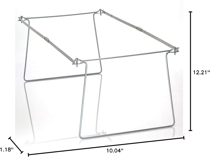 Officemate Hanging File Frame, 24-27, Letter Size, Steel, 4 Sets (91965) (Pack of 6)