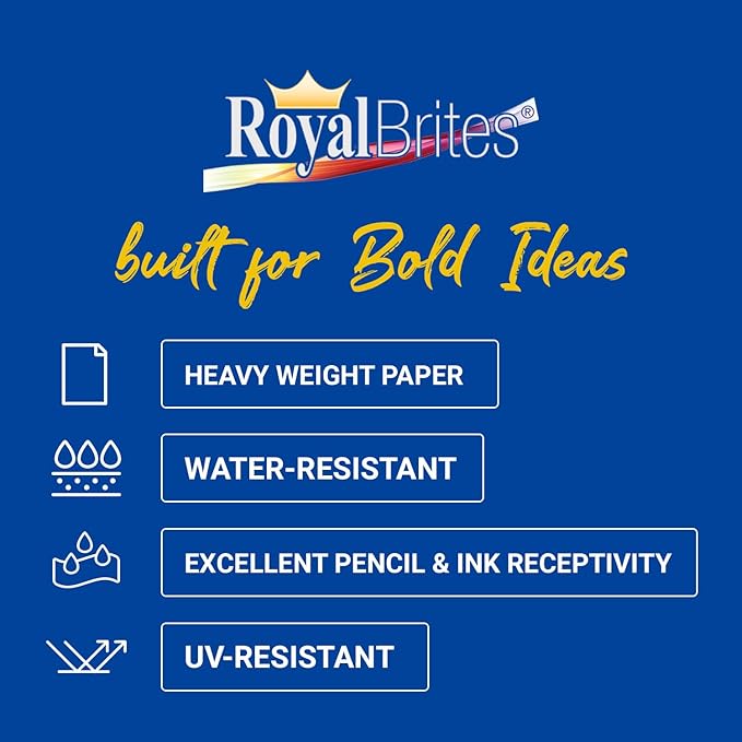 White Heavyweight Poster Board, 2-Sided 22x28 for School Projects, Arts & Crafts, Water & Fade Resistant Posterboard for Signs & Presentations, 24 Count