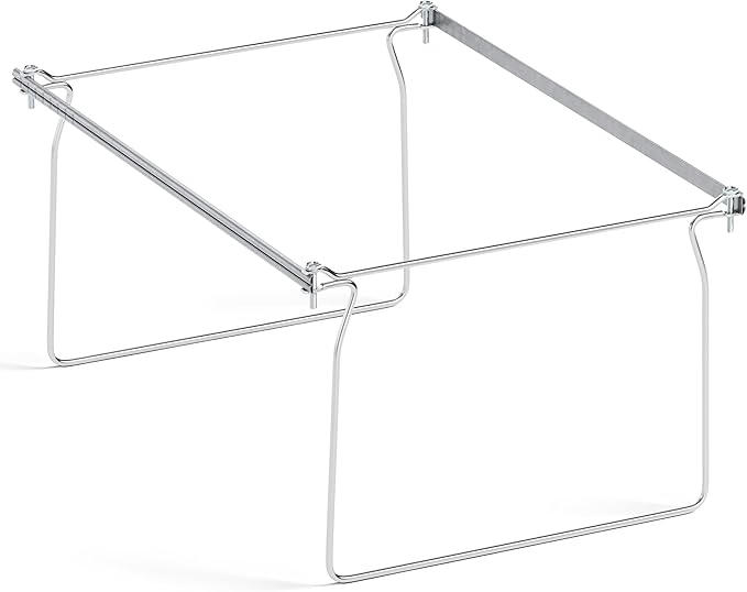 SUNEE Hanging File Folder Frame, Letter Size Files Holder Bars 17.5 Inches, Set of 1