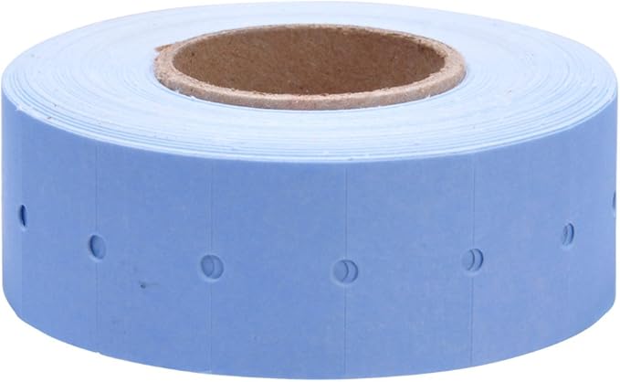 Blue Labels with No Tamper Proof Slits to fit Towa® GS Series/Halmark/Century Price Guns 16 Pack (Free Ink roll Included)