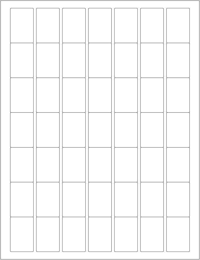 ChromaLabel 1 x 1.50 Inch Printable Labels, Compatible with Laser and Inkjet Printers, 1225 Pack, White, Permanent