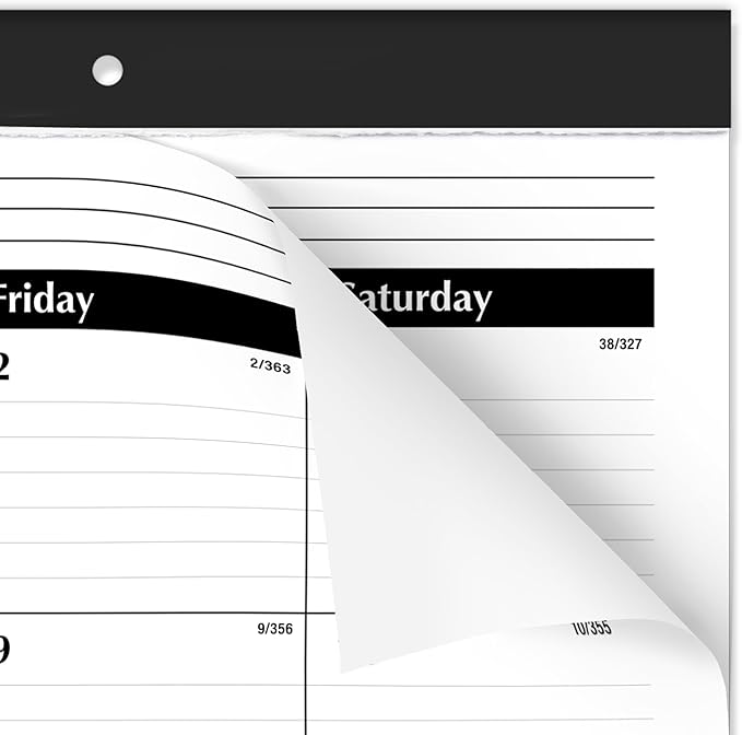 AT-A-GLANCE 2027 Desk Pad Calendar, Monthly Desk Wall Planner, 21.75" x 17", Ruled Blocks, 3 Pack (AZSK240027)