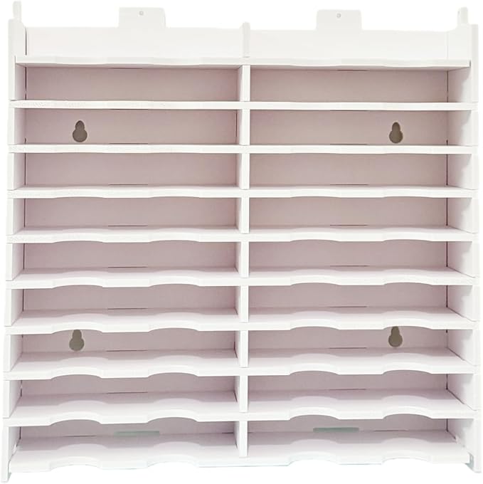 Ink Pad Holder,Stamping Pad Organizer Design for Stampin Up Wall Mount Painting Tray Rack for Crafts-Supply - 24 Slot