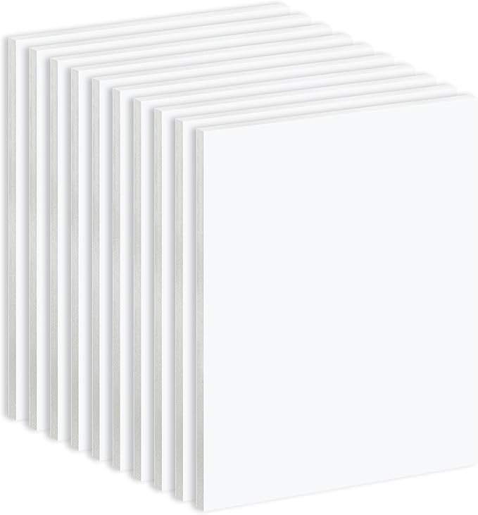 Golden State Art, 10 Pack White Foam Board 20x24 inch, 3/16'' Thick, Acid Free Foma Core Poster Board for Mounting, Crafts, Art, Presentation